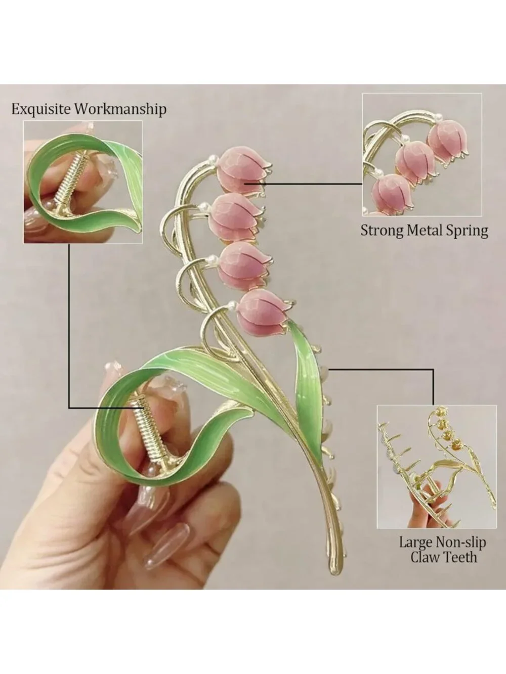 6 Pcs Large Butterfly Hair Claw Clips for Women | Strong No-Slip Hair
